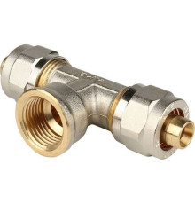  Тройник переходной  с внутренней резьбой 16х1/2"х16 для металлопластиковых труб винтовой