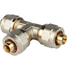  Тройник равнопроходный 16х16х16 для металлопластиковых труб винтовой