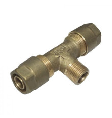 Тройник для металлопластиковых труб 20х1/2"н.рх20 