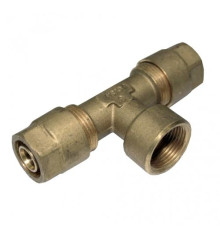 Тройник для металлопластиковых труб 20х3/4"в.рх20 