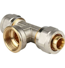  Тройник переходной  с внутренней резьбой 20х1/2"х20 для металлопластиковых труб винтовой