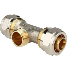  Тройник переходной  с наружной резьбой 26х3/4"х26 для металлопластиковых труб винтовой