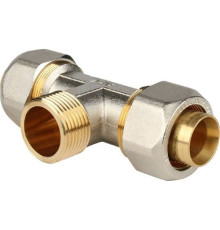  Тройник переходной  с наружной резьбой 32х1"х32 для металлопластиковых труб винтовой