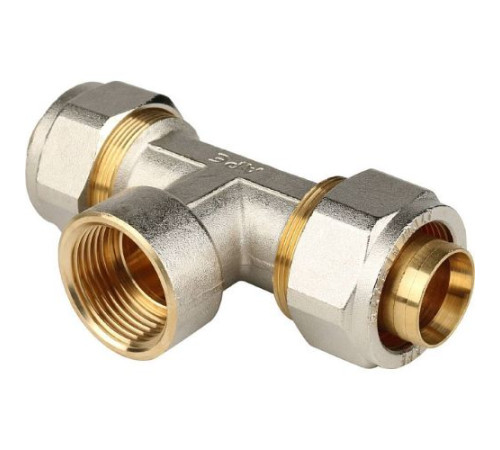  Тройник переходной  с внутренней резьбой 26х3/4"х26 для металлопластиковых труб винтовой