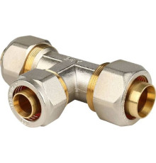  Тройник редукционный 32х26х32 для металлопластиковых труб винтовой