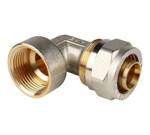 Угольник переходник с внутренней резьбой 26х1"  для металлопластиковых труб винтовой