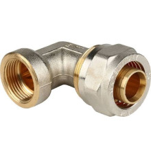 Угольник переходник с внутренней резьбой 26х3/4"  для металлопластиковых труб винтовой