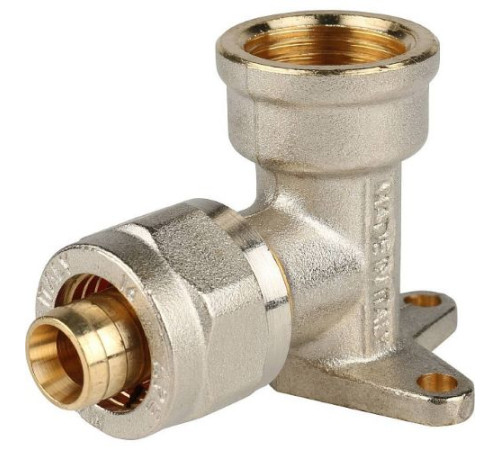  Угольник настенный с креплением 1/2 х16 для металлопластиковых труб винтовой