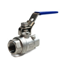 Кран шаровой нержавеющий муфтовый 1/4" 