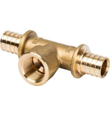  Тройник 20x1/2"x20 с внутренней резьбой для труб из сшитого полиэтилена аксиальный 