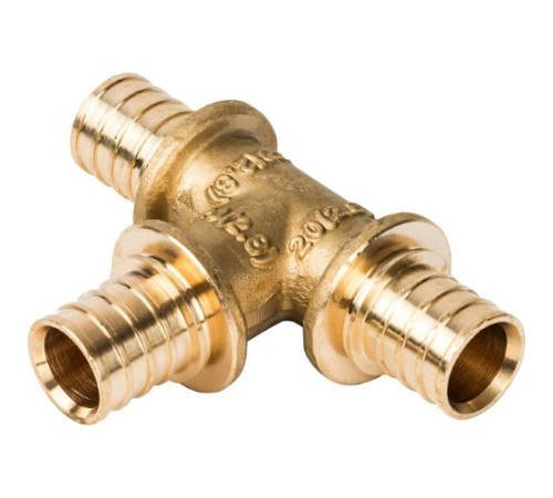  Тройник равнопроходный 20x20x20 для труб из сшитого полиэтилена аксиальный 