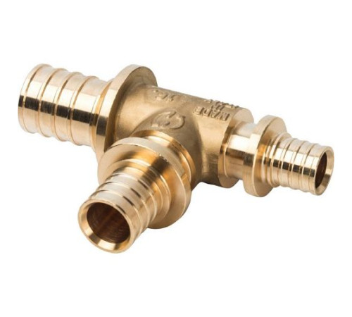  Тройник переходной 25x20x16 для труб из сшитого полиэтилена аксиальный 