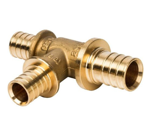  Тройник переходной 25x20x20 для труб из сшитого полиэтилена аксиальный 