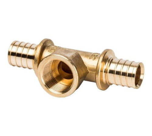  Тройник 32x1"x32 с внутренней резьбой для труб из сшитого полиэтилена аксиальный 