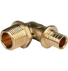 Угольник-переходник с наружной резьбой 16xR 1/2 для труб из сшитого полиэтилена аксиальный 