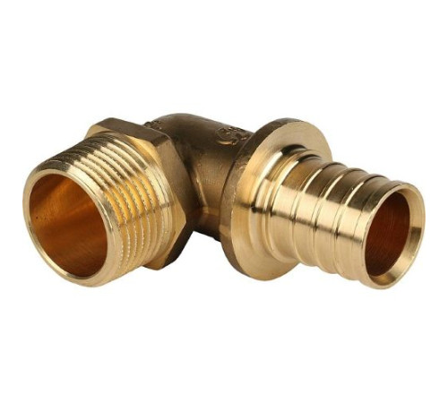 Угольник-переходник с наружной резьбой 32xR 1 для труб из сшитого полиэтилена аксиальный 