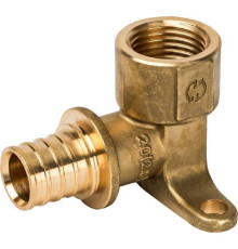  Угольник настенный с креплением 20xRp 1/2 для труб из сшитого полиэтилена аксиальный 