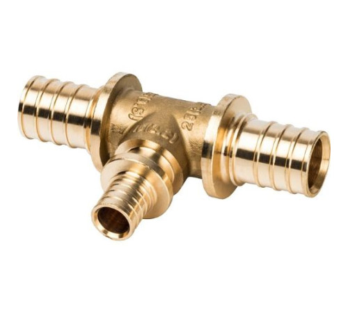  Тройник переходной 25x16x25 для труб из сшитого полиэтилена аксиальный 