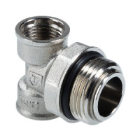 Тройник коллекторный с вращающимся штуцером 1"х1/2"х1/2"