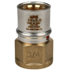  Переходник с внутренней резьбой 26х3/4" под пресс для металлопластиковых труб  