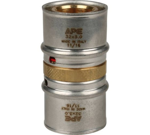 Муфта равнопроходная 32х32 под пресс для металлопластиковых труб  