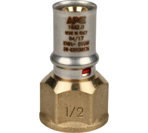  Переходник с внутренней резьбой 16х1/2" под пресс для металлопластиковых труб  