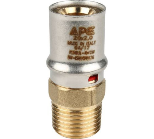  Переходник с наружной резьбой 20х1/2" под пресс для металлопластиковых труб  