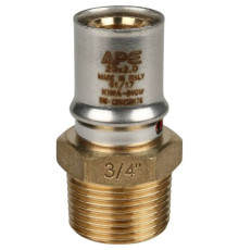  Переходник с наружной резьбой 20х3/4" под пресс для металлопластиковых труб  