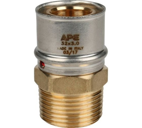  Переходник с наружной резьбой 32х1" под пресс для металлопластиковых труб  