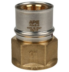  Переходник с внутренней резьбой 32х1" под пресс для металлопластиковых труб  