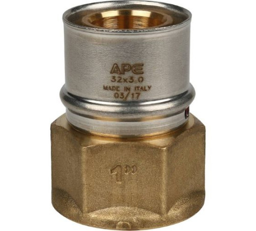  Переходник с внутренней резьбой 32х1" под пресс для металлопластиковых труб  