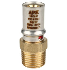  Переходник с наружной резьбой 16х1/2" под пресс для металлопластиковых труб  