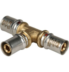 Тройник редукционный 20х16х16 под пресс для металлопластиковых труб  