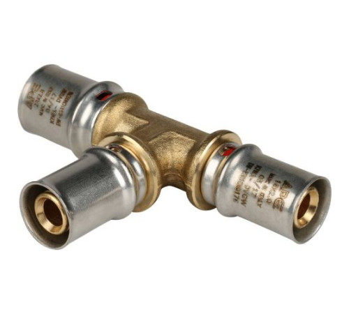 Тройник редукционный 20х16х16 под пресс для металлопластиковых труб  