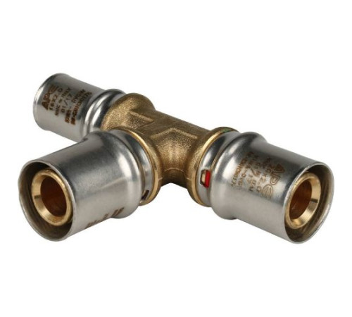 Тройник редукционный 20х20х16 под пресс для металлопластиковых труб  