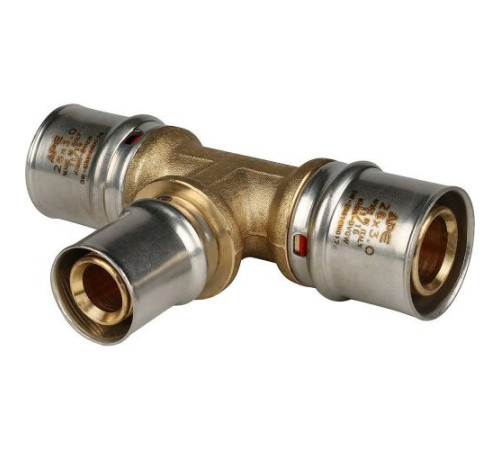 Тройник редукционный 26х20х26 под пресс для металлопластиковых труб  