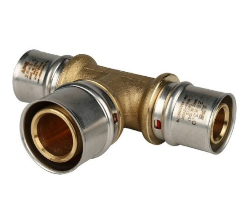 Тройник редукционный 26х32х26 под пресс для металлопластиковых труб  