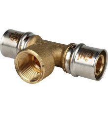 Тройник переходной с внутренней резьбой 26х3/4"х26 под пресс для металлопластиковых труб  