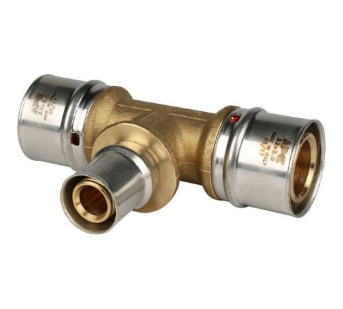 Тройник редукционный 32х20х32 под пресс для металлопластиковых труб  