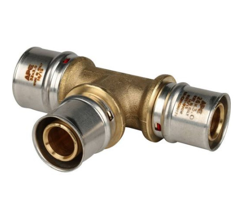 Тройник редукционный 32х26х26 под пресс для металлопластиковых труб  