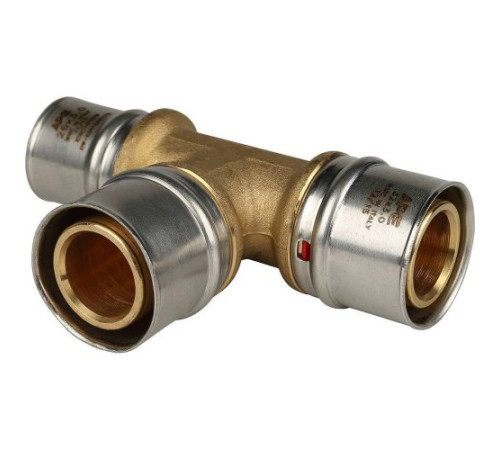 Тройник редукционный 32х32х26 под пресс для металлопластиковых труб  