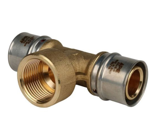 Тройник переходной с внутренней резьбой 32х1"х32 под пресс для металлопластиковых труб  