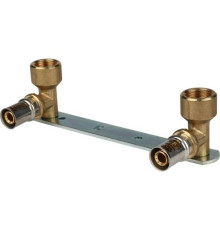 Настенный комплект с креплением16х1/2" 16х1/2"  под пресс для металлопластиковых труб  