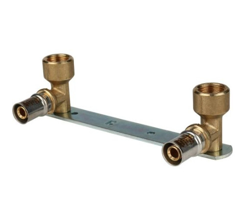 Настенный комплект с креплением20х1/2" 20х1/2"  под пресс для металлопластиковых труб  