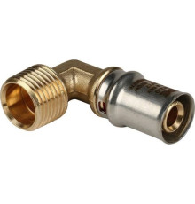 Угол переходной с наружной резьбой 16х1/2" под пресс для металлопластиковых труб  