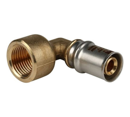 Угол переходной с внутренней резьбой 16х1/2" под пресс для металлопластиковых труб  