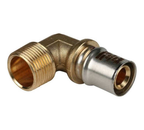 Угол переходной с наружной резьбой 20х3/4" под пресс для металлопластиковых труб  