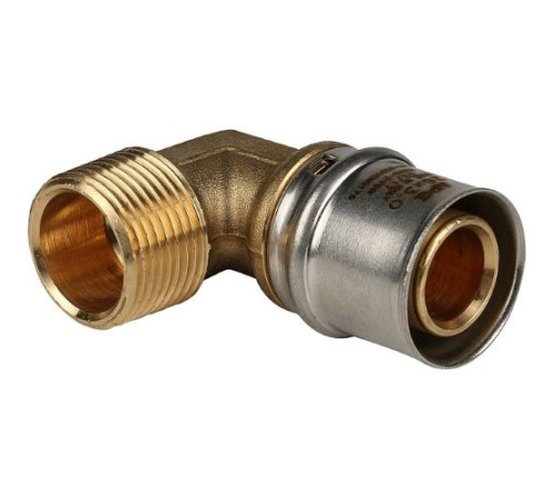 Угол переходной с наружной резьбой 26х1" под пресс для металлопластиковых труб  