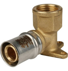 Угол настенный с креплением внутренняя резьба короткий20х1/2" под пресс для металлопластиковых труб  