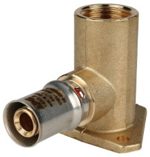 Угол настенный с креплением внутренняя резьба удлиненный16х1/2" под пресс для металлопластиковых труб  